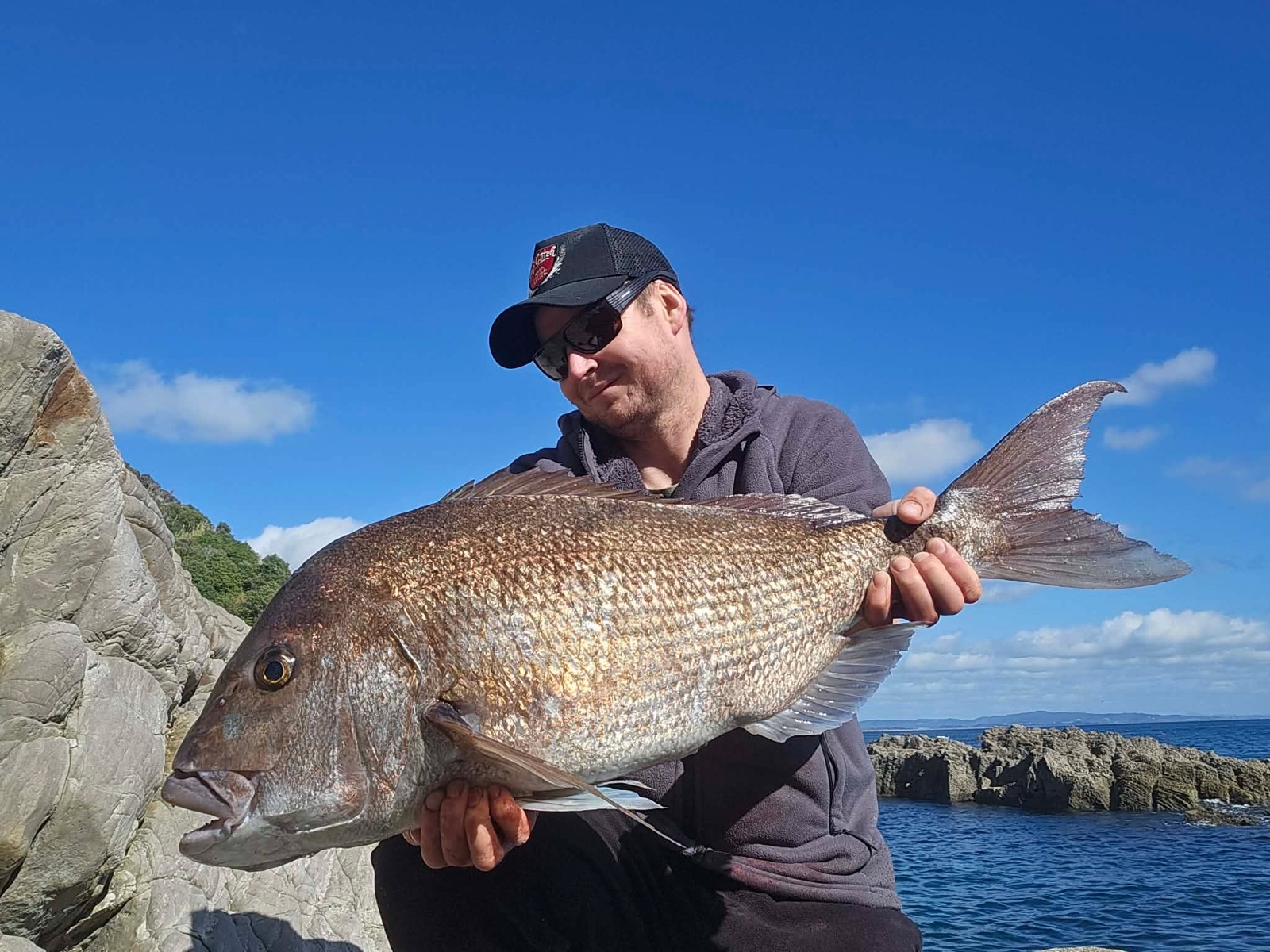 Snapper caught off the rocks